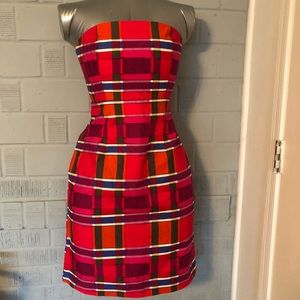 Banana Republic cute plaid sleeveless dress size 2
